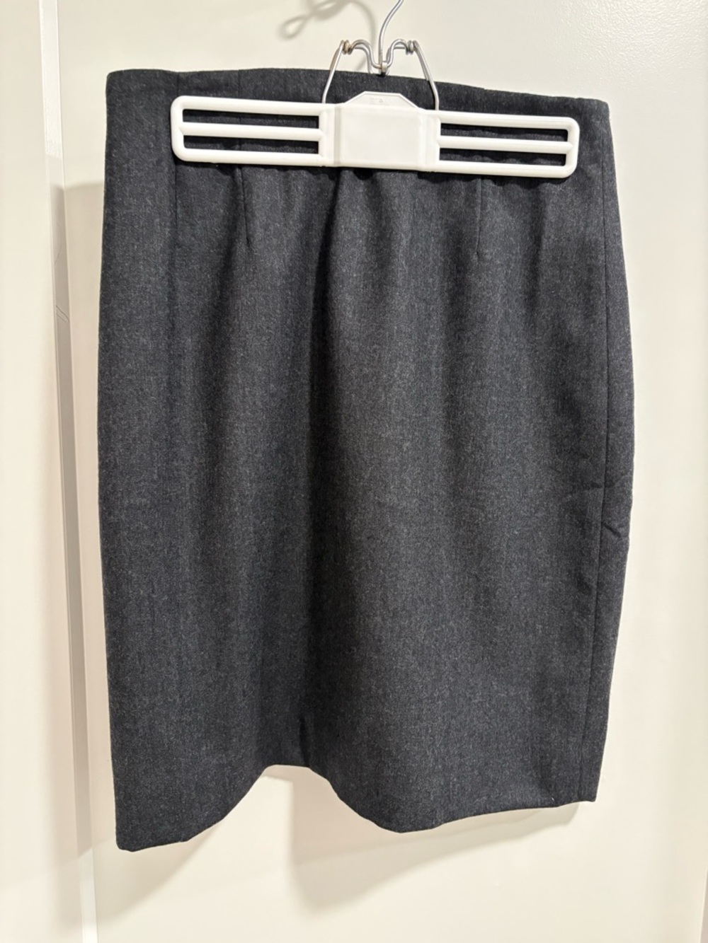 Lands' End Charcoal Gray Pencil Skirt